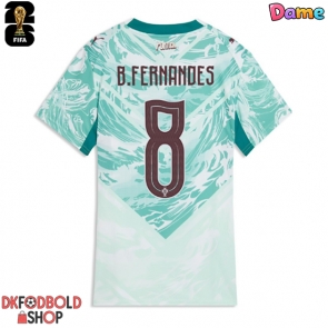 Portugal Bruno Fernandes #8 Udebanetrøje Dame VM 2026 Kort ærmer